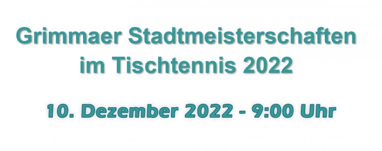 Stadtmeisterschaft 2022